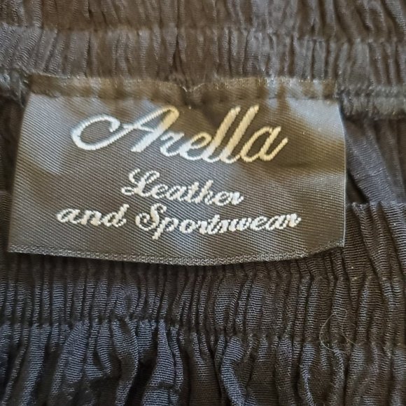 Vintage black broomstick skirt with silver studs - Picture 6 of 7